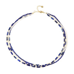 Lapis Lazuli Silver Necklace (Riya)