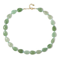 Green Aventurine Silver Necklace