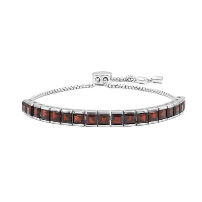 Garnet Silver Bracelet