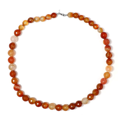 Carnelian Silver Necklace