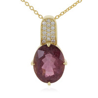 18K Nigerian Neon Tourmaline Gold Necklace (AMAYANI)