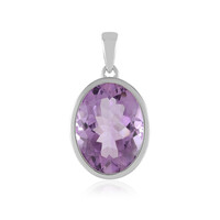 Rose de France Amethyst Silver Pendant