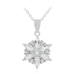 White Topaz Silver Necklace
