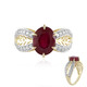 9K Madagascar Ruby Gold Ring (Ornaments by de Melo)