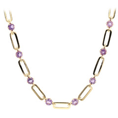 Amethyst Silver Necklace