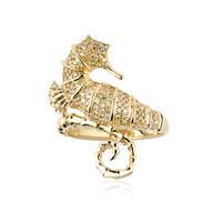 14K SI2 Fancy Diamond Gold Ring (CIRARI)