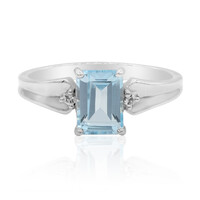Sky Blue Topaz Silver Ring