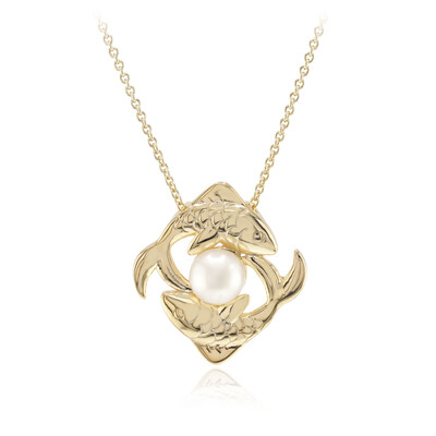 White Freshwater Pearl Silver Necklace