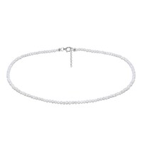 White Opal Silver Necklace