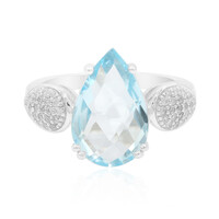 Sky Blue Topaz Silver Ring