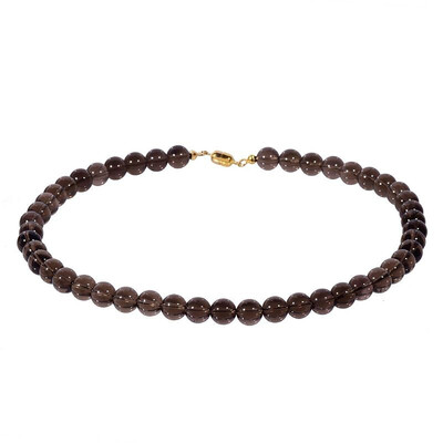 Smoky Quartz Silver Necklace