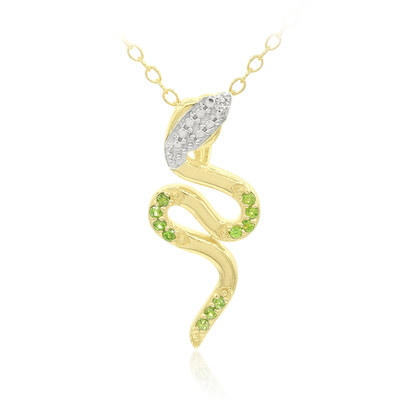 Russian Diopside Silver Necklace