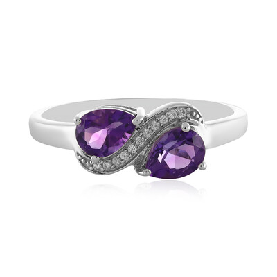 Uruguayan Amethyst Silver Ring