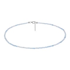Aquamarine Silver Necklace