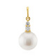 9K White Freshwater Pearl Gold Pendant (TPC)