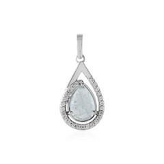 Aquamarine Silver Pendant