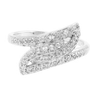 White Topaz Silver Ring