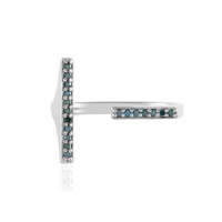 I3 Blue Diamond Silver Ring (de Melo)