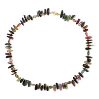 Fancy Tourmaline Silver Necklace (Riya)