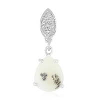 Dendritic Agate Silver Pendant