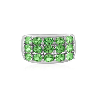 Tsavorite Silver Ring