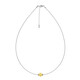 Milky Baltic Amber Silver Necklace (MONOSONO COLLECTION)
