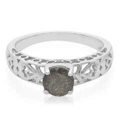 Romanian Spectrolite Silver Ring