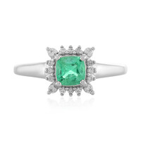 Ethiopian Emerald Silver Ring
