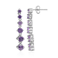 Amethyst Silver Earrings