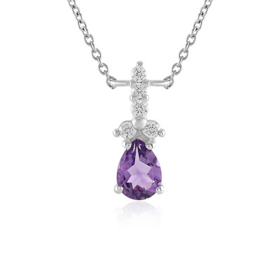 Amethyst Silver Necklace