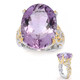 Rose de France Amethyst Silver Ring (Gems en Vogue)