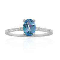 Doveblue Mystic Topaz Silver Ring