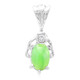 Imperial Chrysoprase Silver Pendant