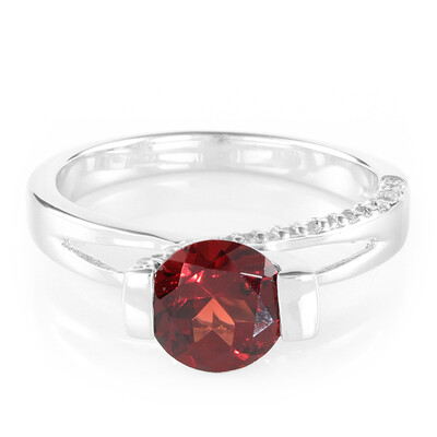 Mozambique Garnet Silver Ring