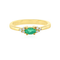 Colombian Emerald Silver Ring