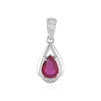 Bemainty Ruby Silver Pendant