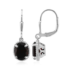 Garnet Silver Earrings
