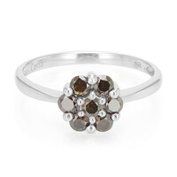 Fancy Diamond Silver Ring