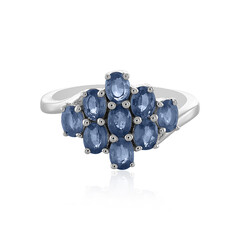 Blue Sapphire Silver Ring