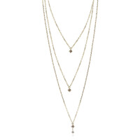 9K VVS2 Brown Diamond Gold Necklace