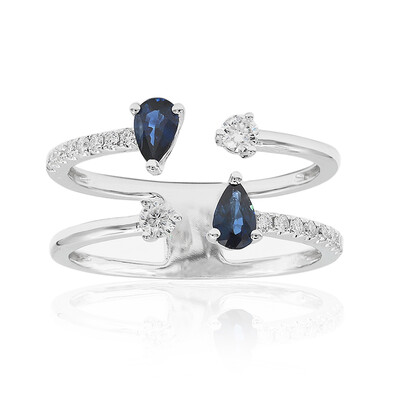 10K Ceylon Sapphire Gold Ring