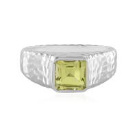 Lemon Quartz Silver Ring