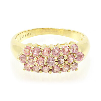 18K Unheated Padparadscha Sapphire Gold Ring (AMAYANI)