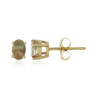 9K Oregon Sunstone Gold Earrings