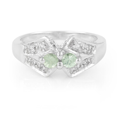 Merelani Mint Garnet Silver Ring