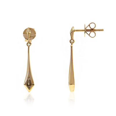 9K VS2 (F) Diamond Gold Earrings (de Melo)