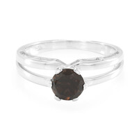 Smoky Quartz Silver Ring