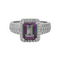 Mystic Quartz Silver Ring