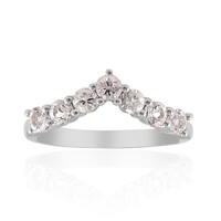 Morganite Silver Ring