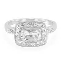 Goshenite Silver Ring